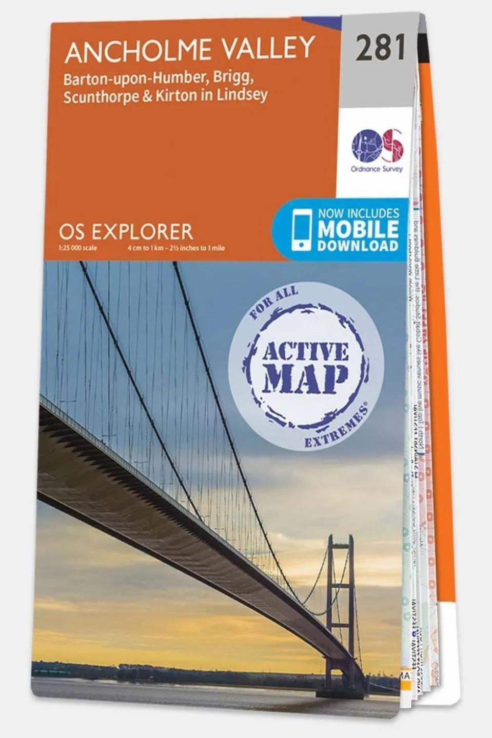 Active Explorer Map 281 Ancholme Valley
