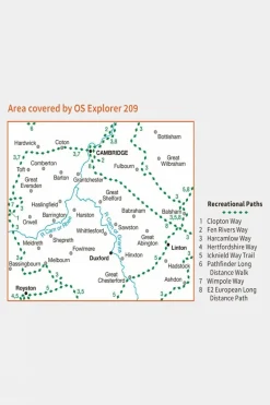 Active Explorer Map 209 Cambridge