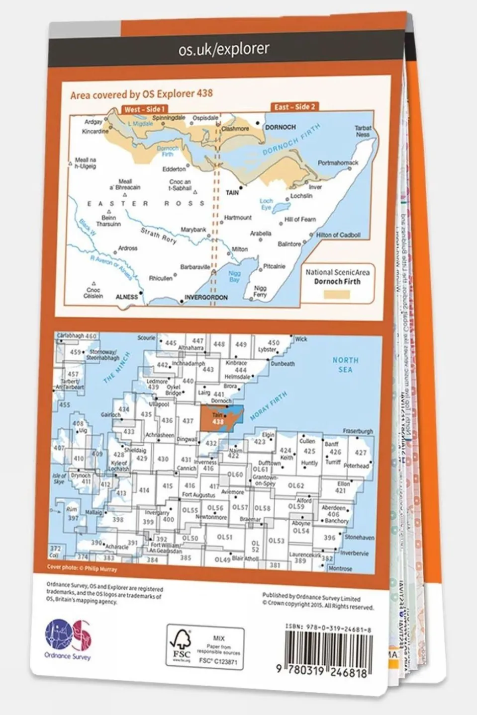 Active Explorer Map 438 Dornoch and Tain