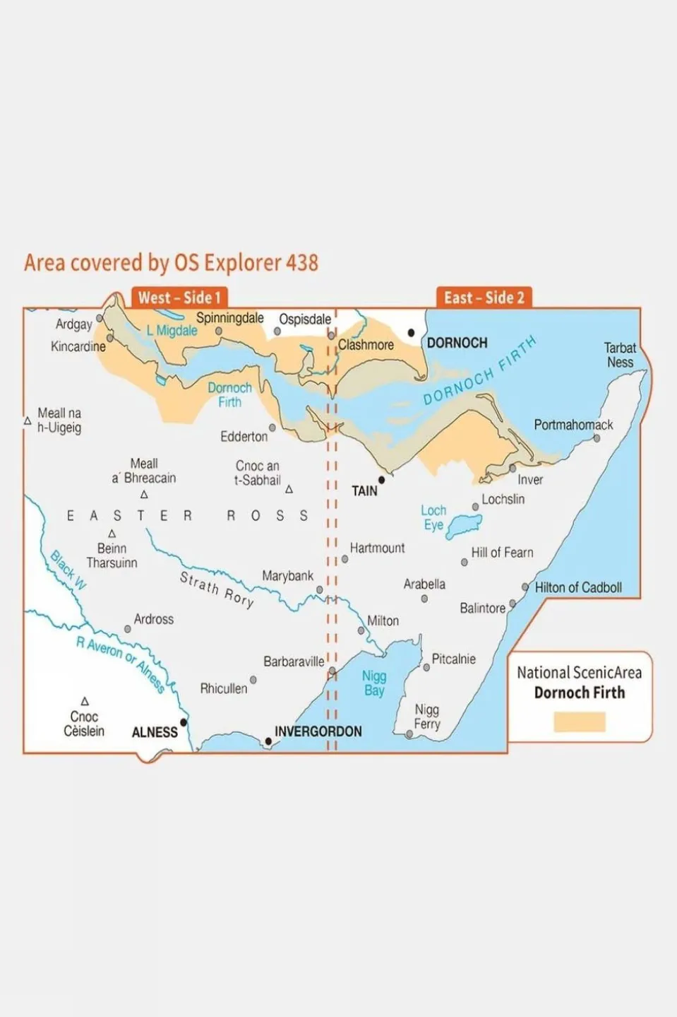 Active Explorer Map 438 Dornoch and Tain