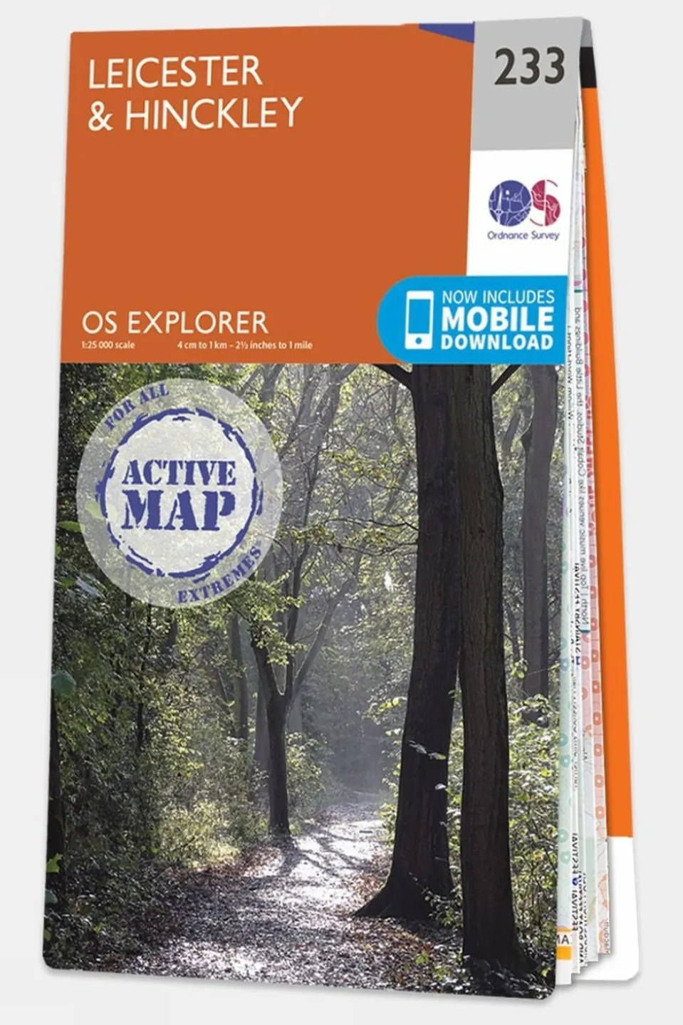 Active Explorer Map 233 Leicester and Hinckley