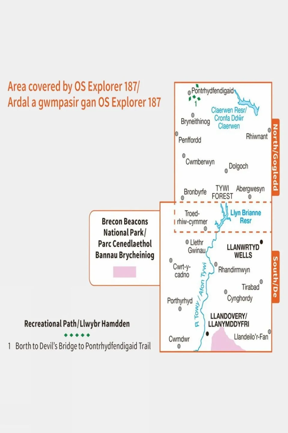 Active Explorer Map 187 Llandovery