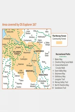 Active Explorer Map 267 Northwich and Delamere Forest
