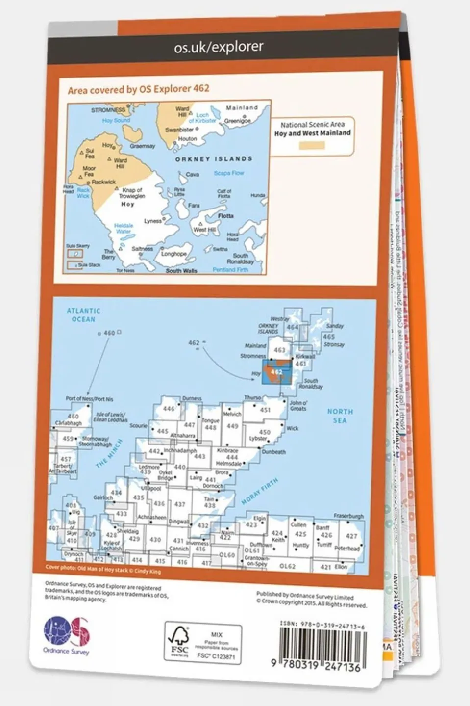 Active Explorer Map 462 Orkney - Hoy, South Walls and Flotta