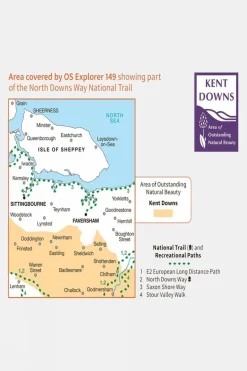 Active Explorer Map 149 Sittingbourne and Faversham