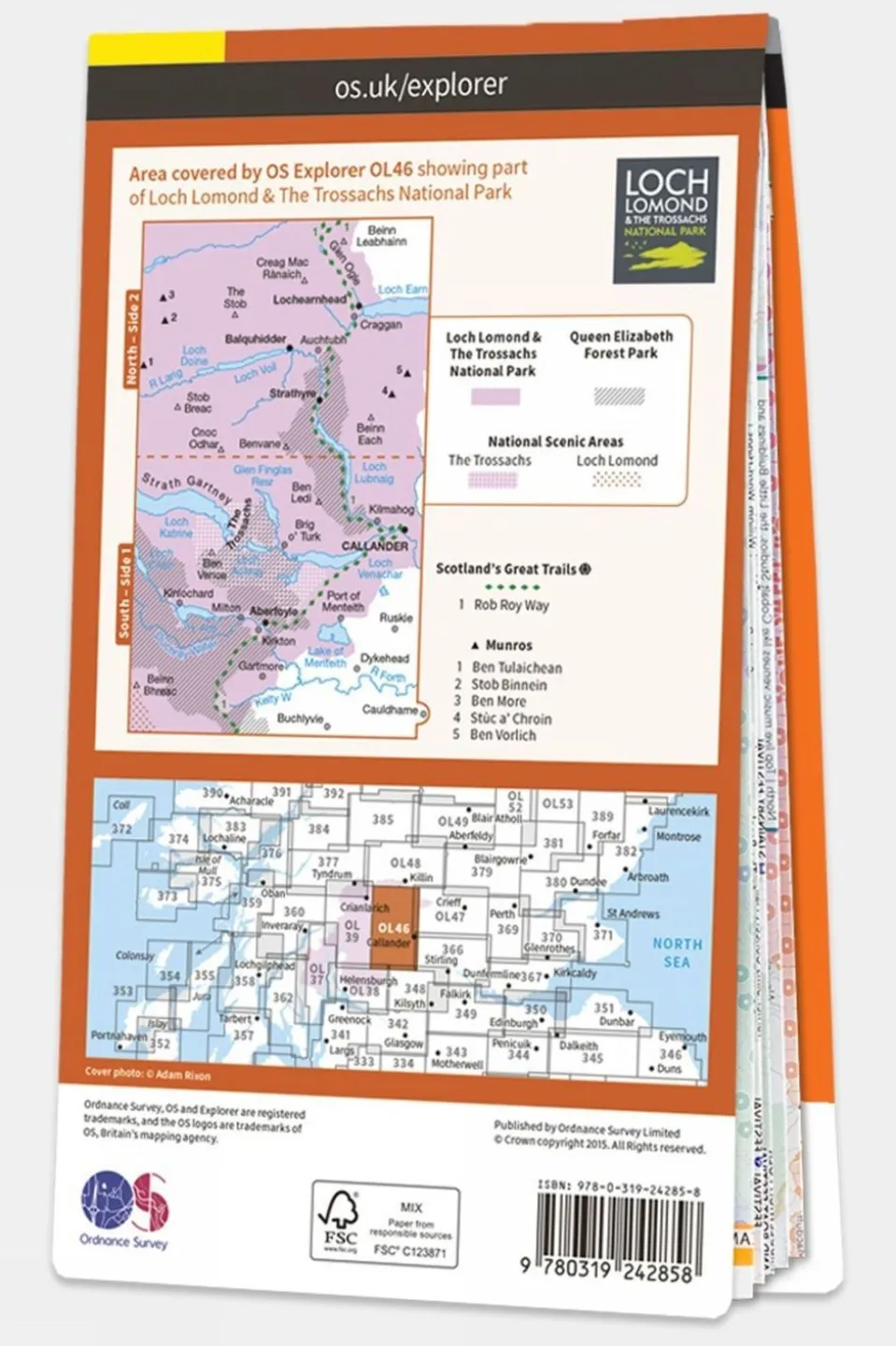 Active Explorer Map OL46 The Trossachs