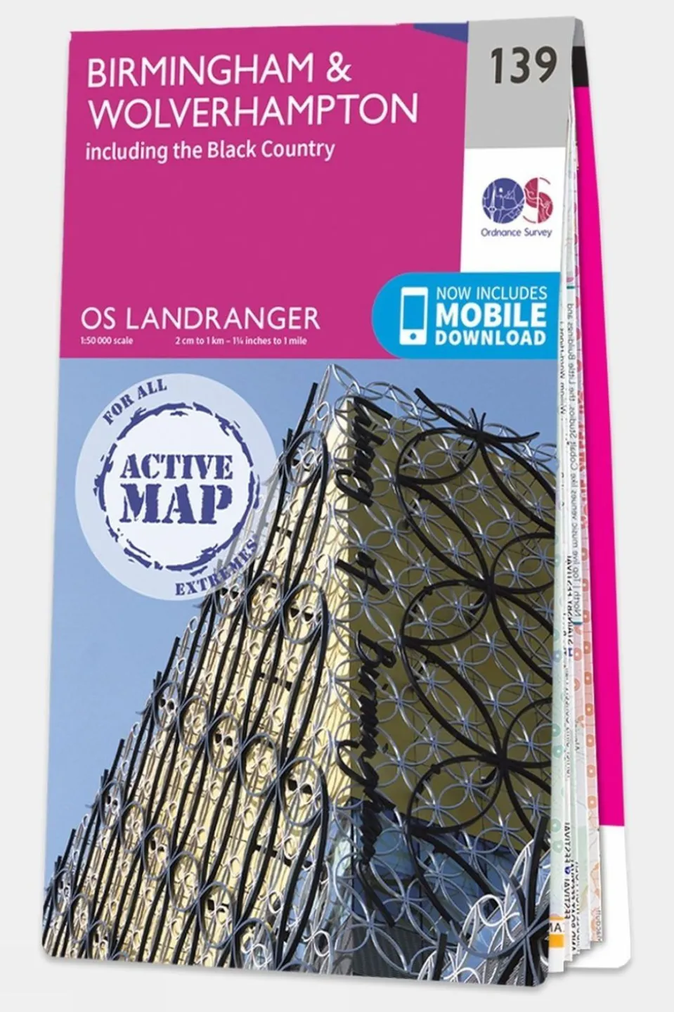 Active Landranger Map 139 Birmingham and Wolverhampton