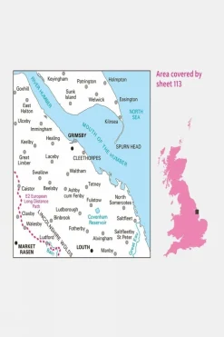 Active Landranger Map 113 Grimsby