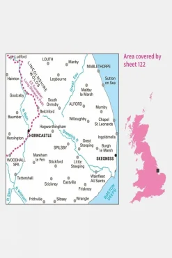 Active Landranger Map 122 Skegness and Horncastle