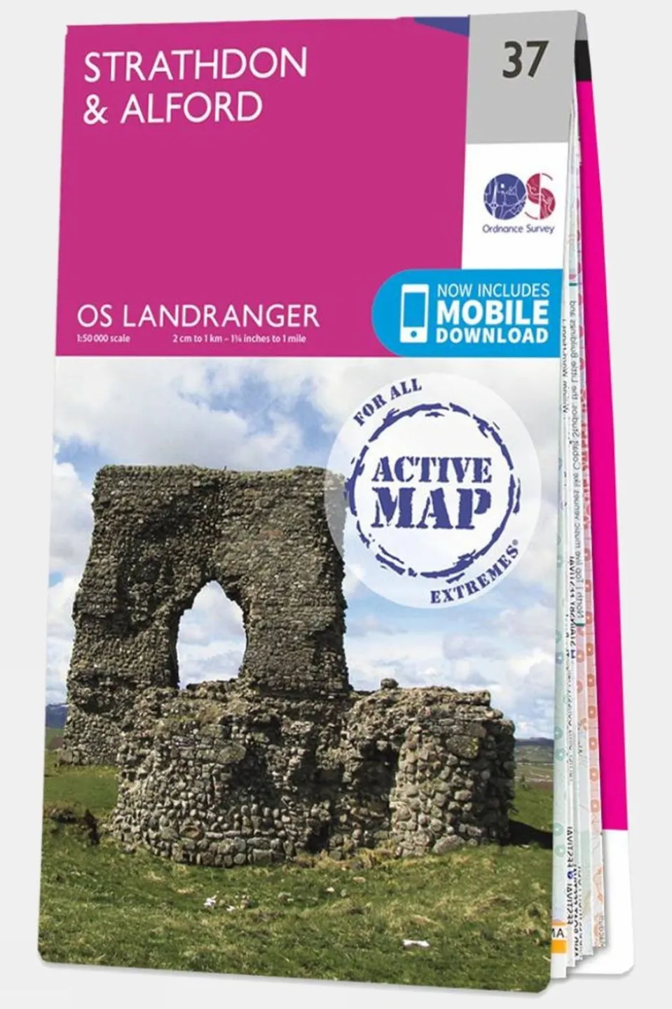Active Landranger Map 37 Strathdon and Alford