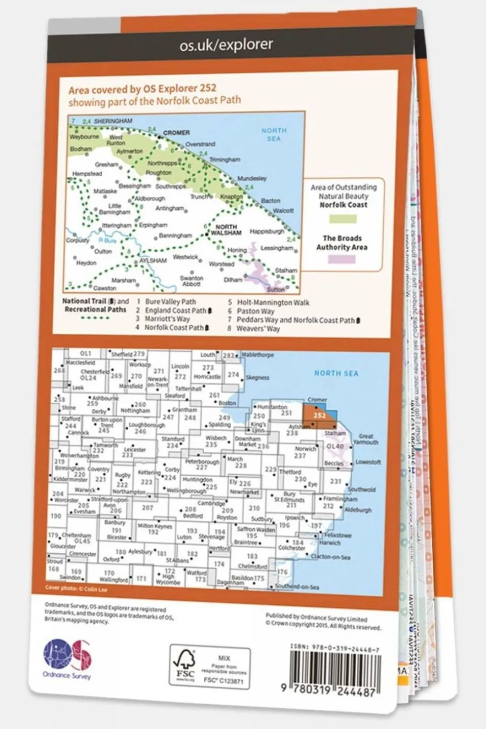 Explorer Map 252 Norfolk Coast East