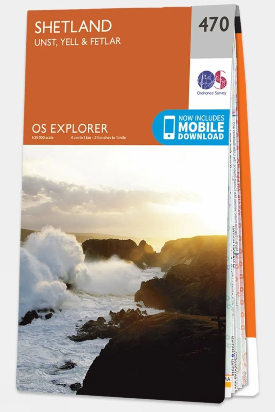 Explorer Map 470 Shetland - Unst, Yell and Fetlar