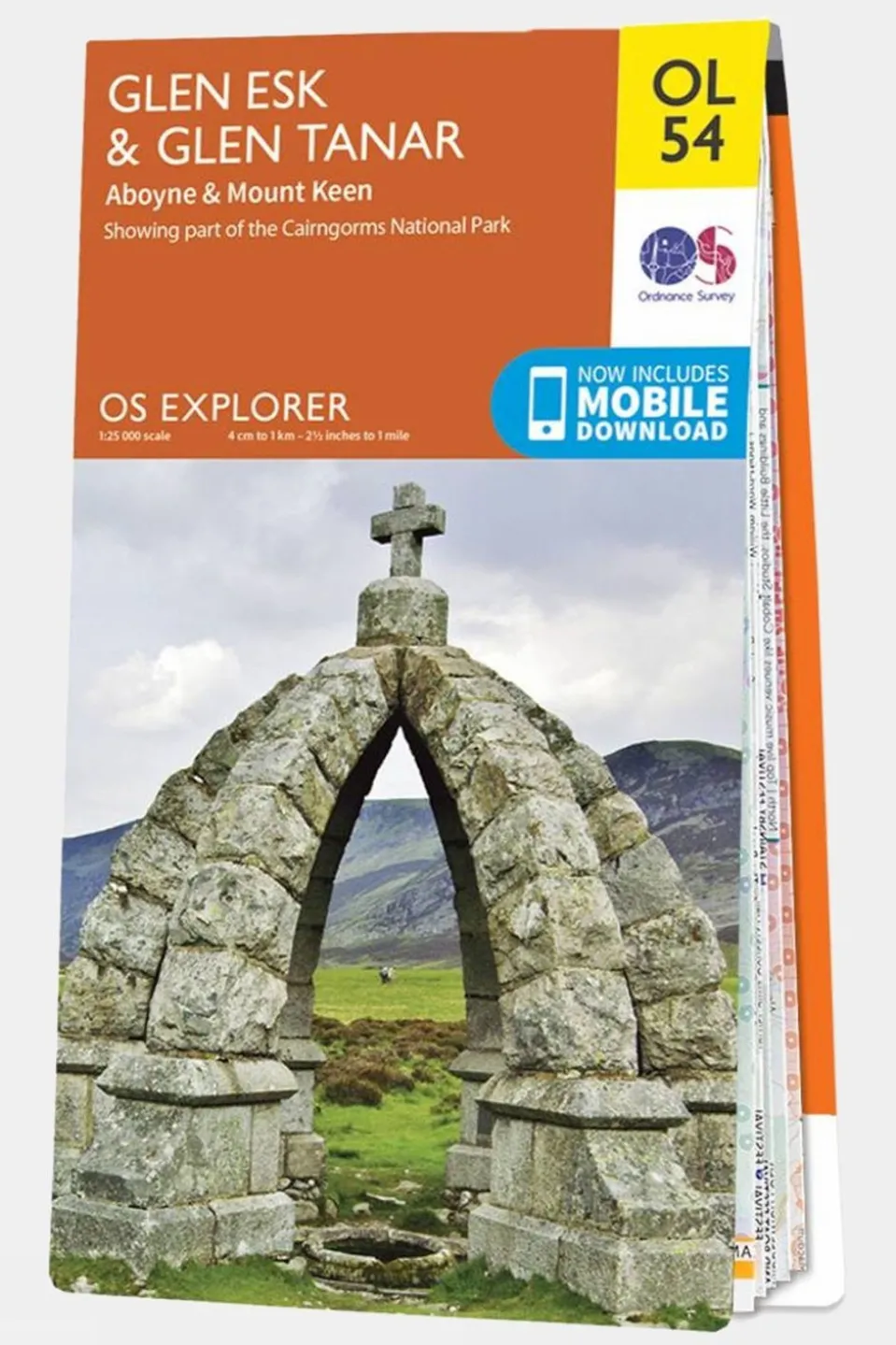 Explorer Map OL54 Glen Esk and Glen Tanar