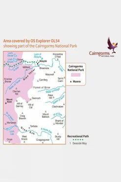 Explorer Map OL54 Glen Esk and Glen Tanar