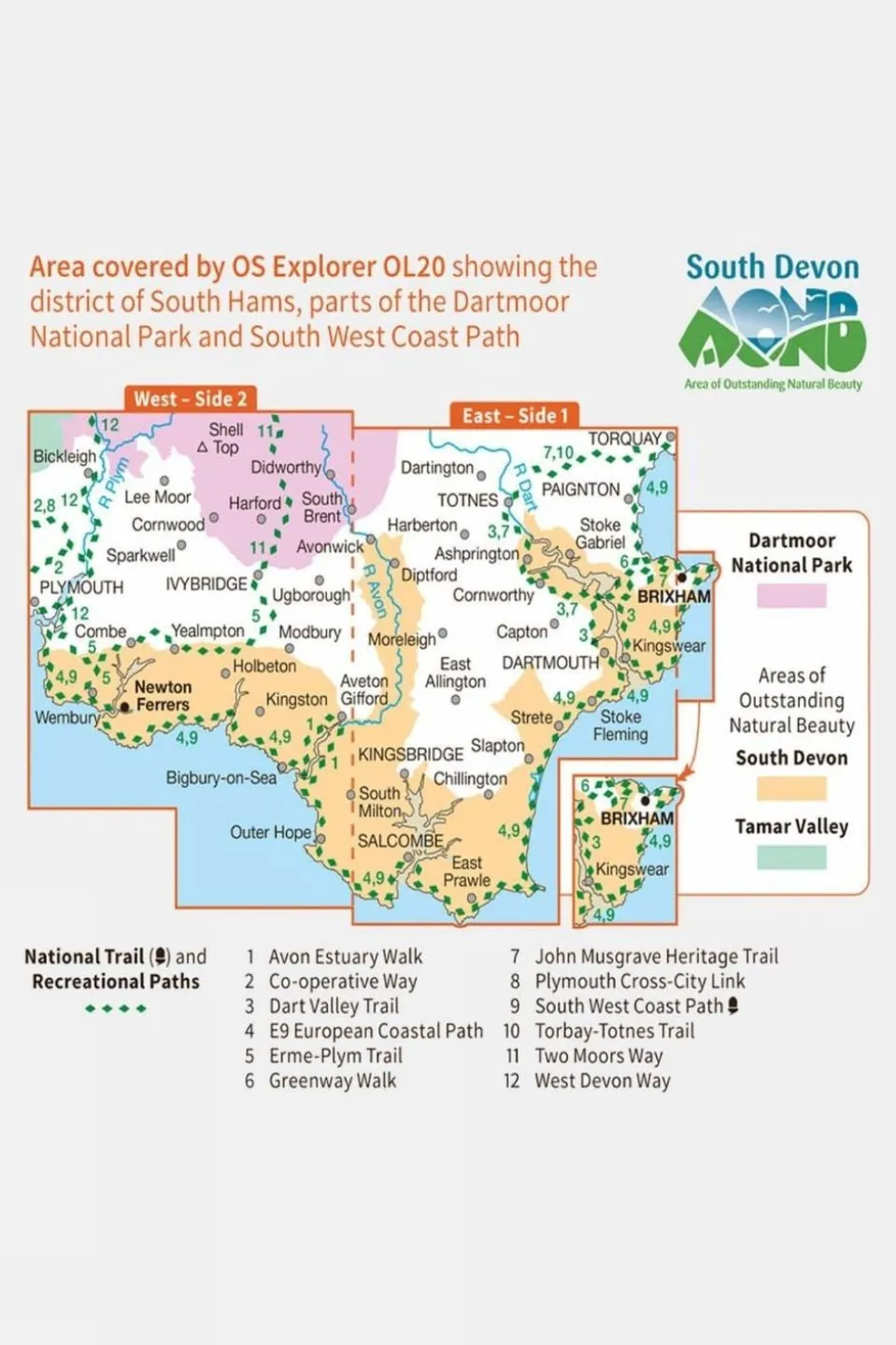 Explorer Map OL20 South Devon