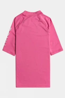 Girls Wholehearted Short Sleeve Rash Vest