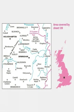Landranger Map 139 Birmingham and Wolverhampton