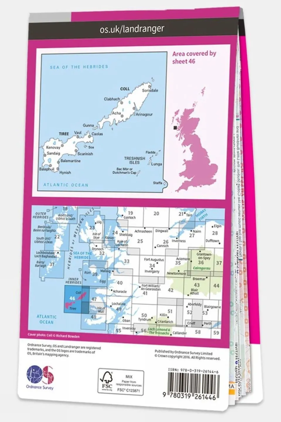 Landranger Map 46 Coll and Tiree