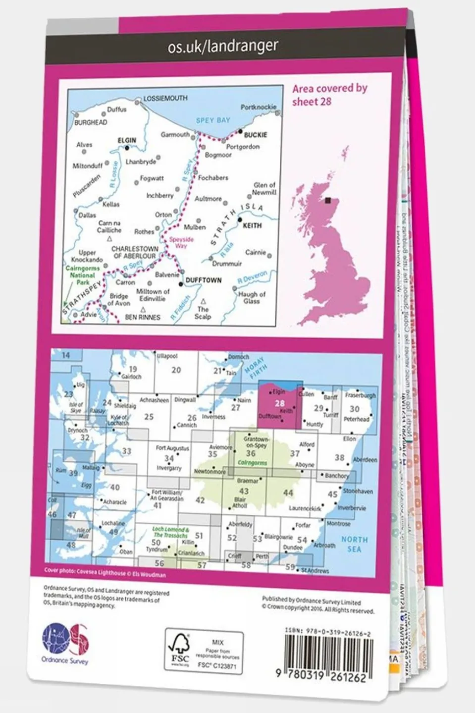 Landranger Map 28 Elgin and Dufftown