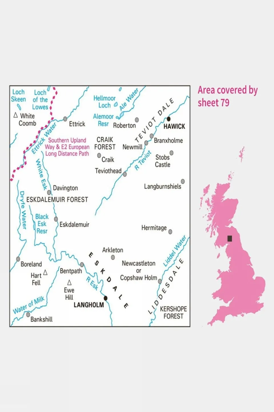 Landranger Map 79 Hawick and Eskdale