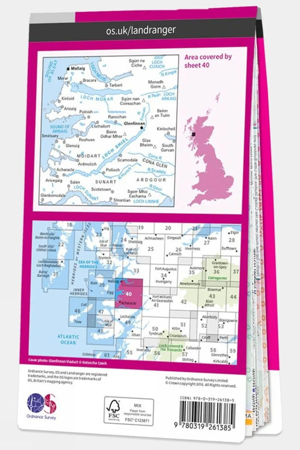 Landranger Map 40 Mallaig and Glenfinnan