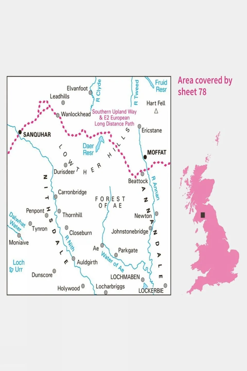 Landranger Map 78 Nithsdale and Annandale