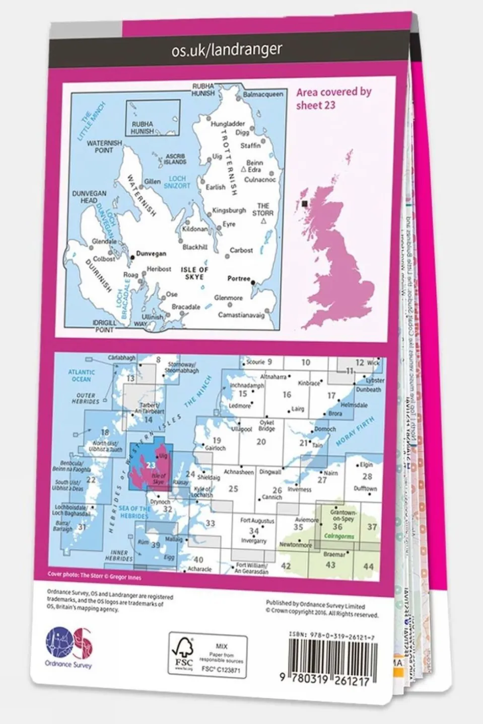 Landranger Map 23 North Skye