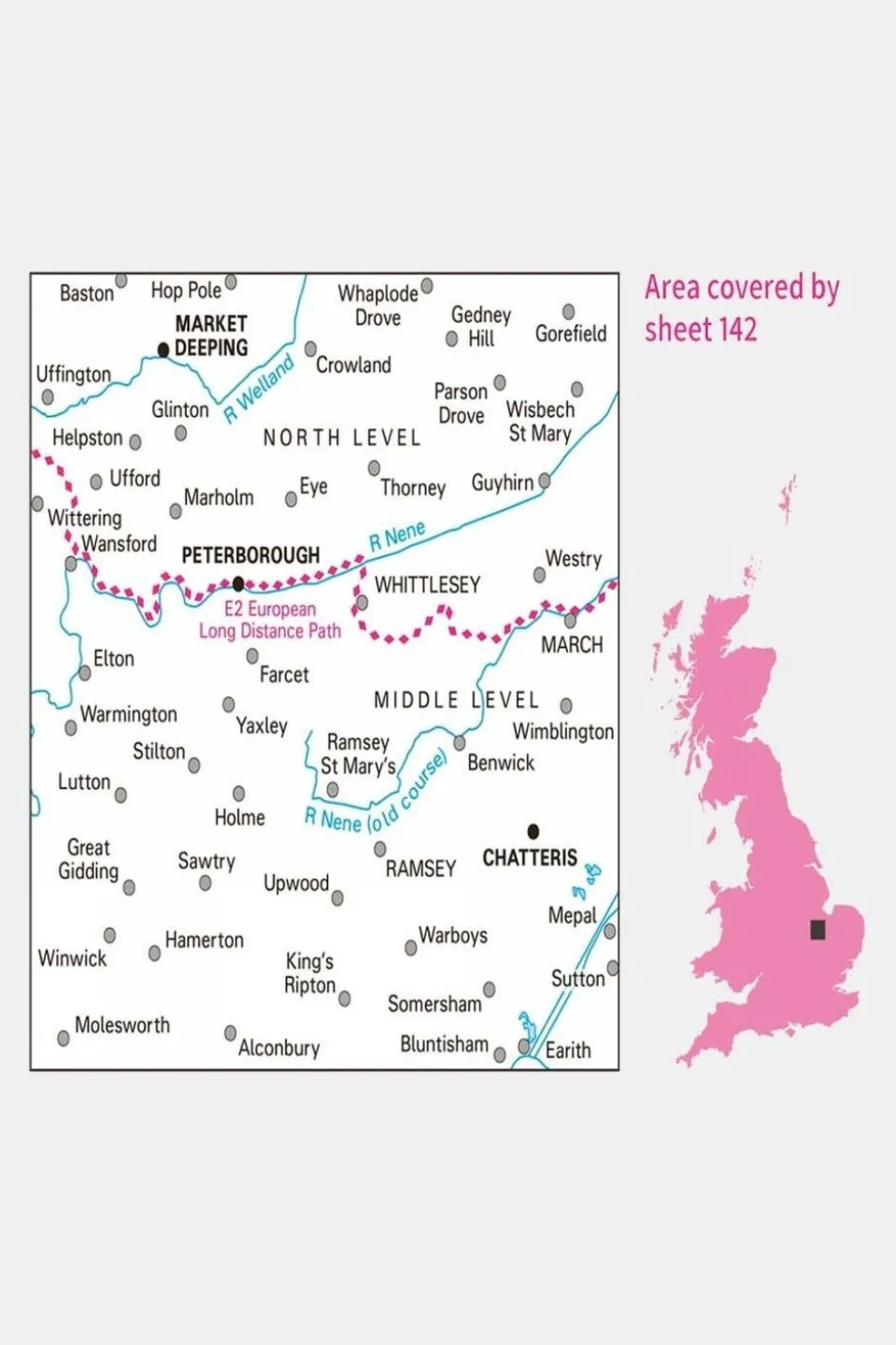 Landranger Map 142 Peterborough