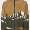 Mens Bjerg Landscape Full Zip Fleece