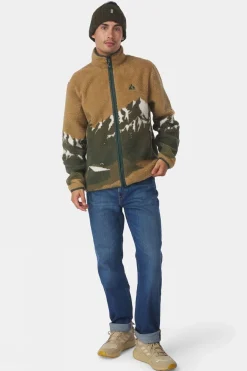 Mens Bjerg Landscape Full Zip Fleece