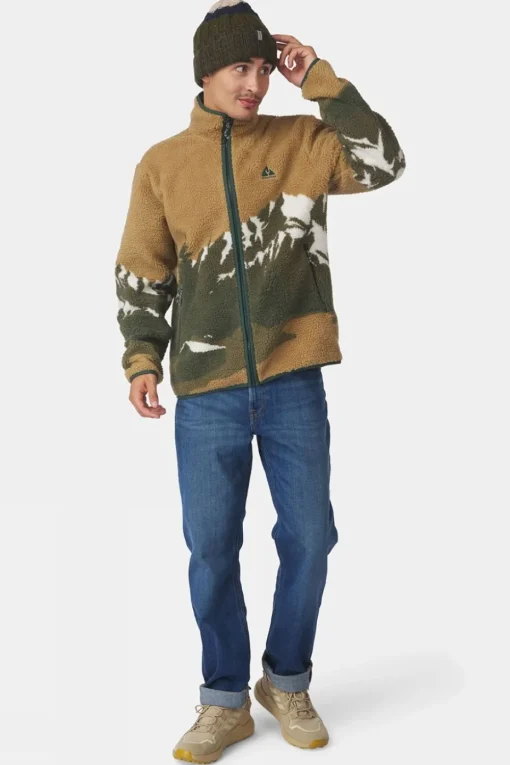 Mens Bjerg Landscape Full Zip Fleece