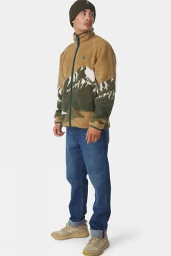 Mens Bjerg Landscape Full Zip Fleece