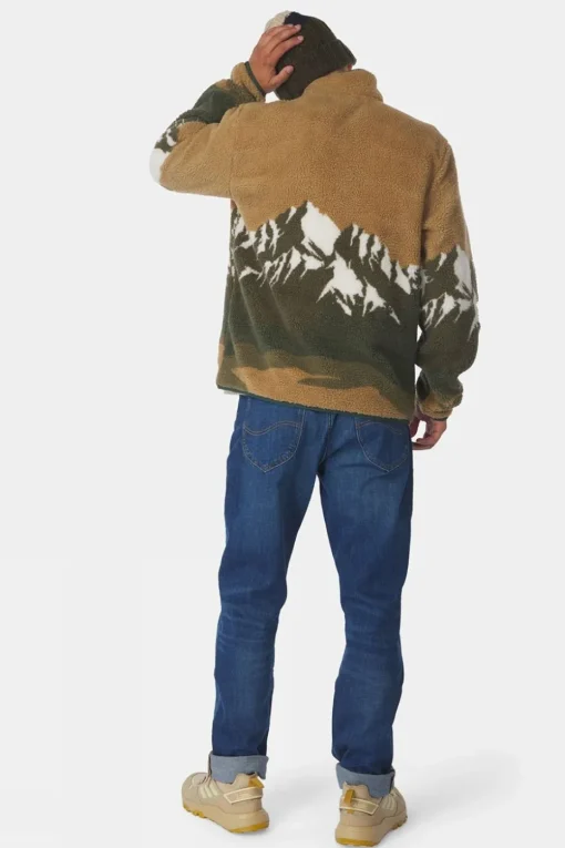 Mens Bjerg Landscape Full Zip Fleece