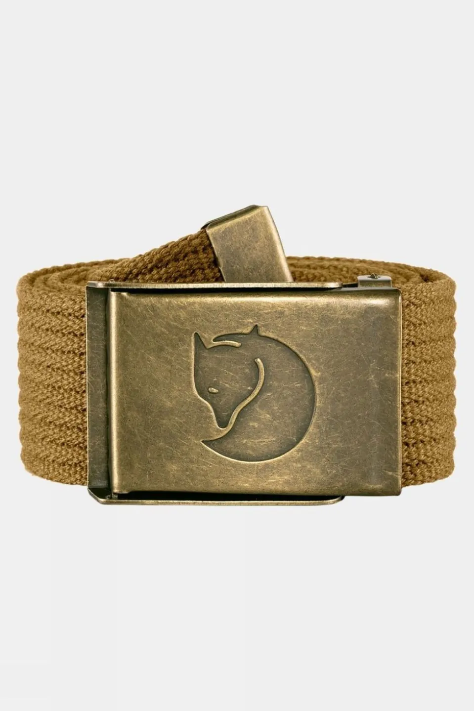 Mens Canvas Brass Belt