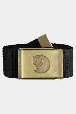 Mens Canvas Brass Belt