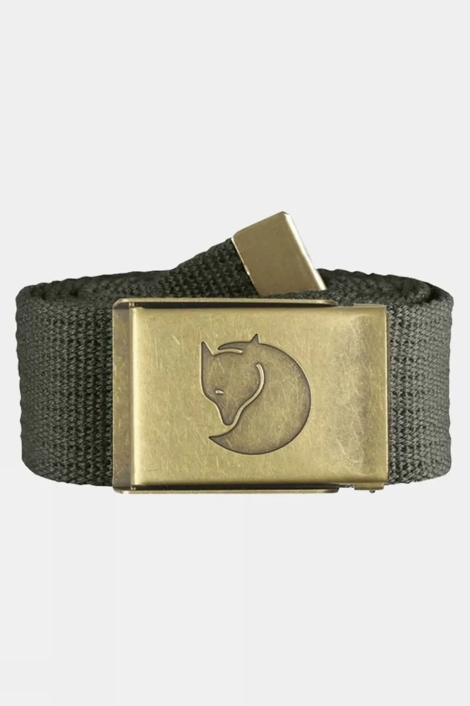 Mens Canvas Brass Belt