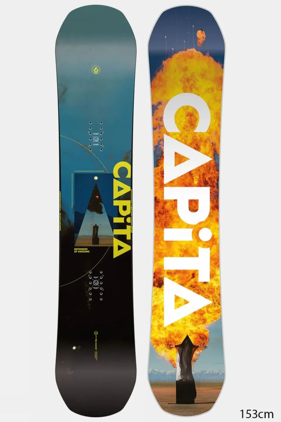 Mens Defenders Of Awesome Snowboard - Wide