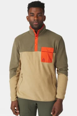 Mens Fitzroy Snap Fleece Top