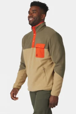 Mens Fitzroy Snap Fleece Top