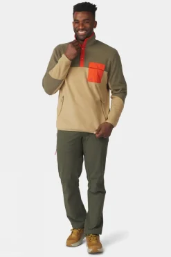 Mens Fitzroy Snap Fleece Top