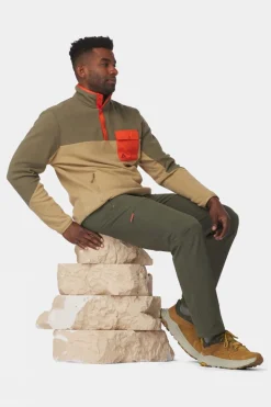 Mens Fitzroy Snap Fleece Top