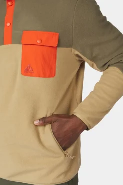 Mens Fitzroy Snap Fleece Top