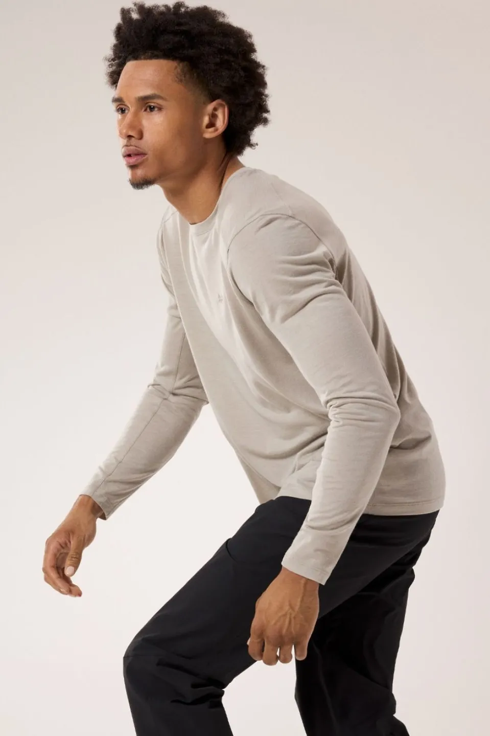 Mens Ionia Merino Wool Long Sleeve T-Shirt
