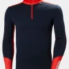 Mens Lifa Merino Midweight Half-Zip Base Layer Top