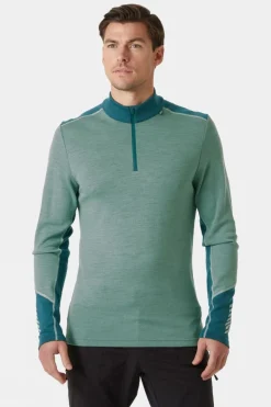 Mens Lifa Merino Midweight Half-Zip Base Layer Top
