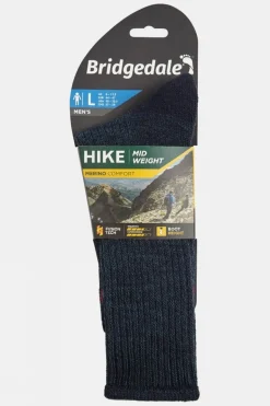 Mens Midweight Merino Comfort Crew Socks