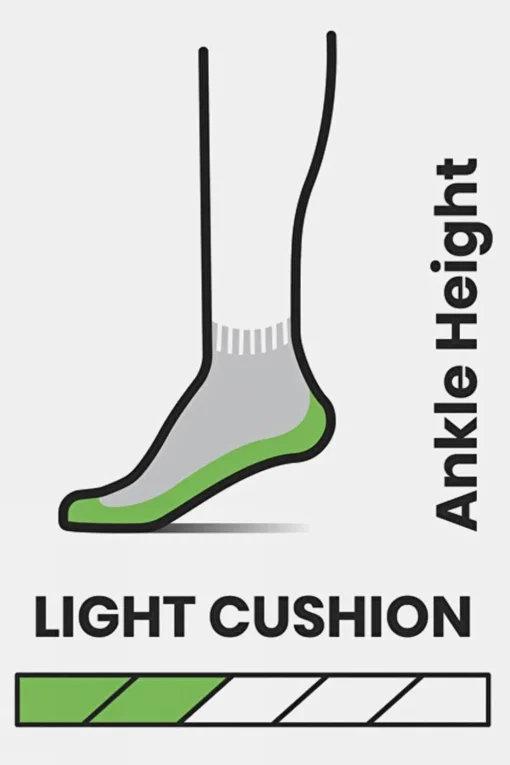 Mens Performance Hike Light Cushion Ankle Socks