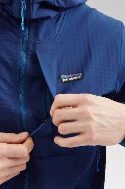 Mens R1 Techface Hoodie Fleece Jacket