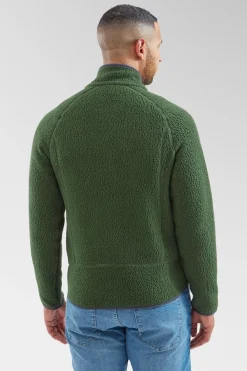 Mens Retro Pile Fleece Jacket