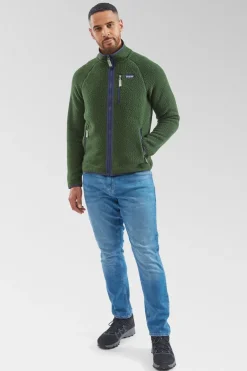 Mens Retro Pile Fleece Jacket